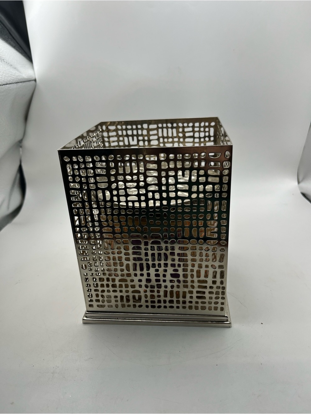 Bath & Body Works Silver Metal Lattice Lantern